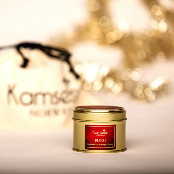 Furu - Håndlaget juleduftlys med duft av juletre
